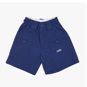 AFTCO BOYS YOUTH ORIGINAL FISHING SHORTS SIZE 28 14/16 XL NAVY